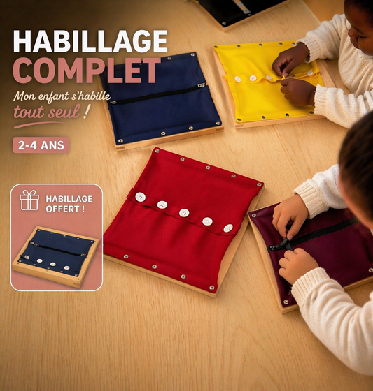 Pack habillage complet avec matériel +vidéo (2-4ans)