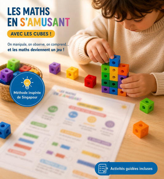 Pack cubes maths enfant (3-6 ans) - Matériel inclus