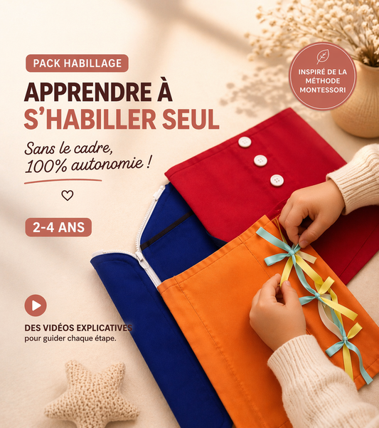 Pack habillage complet – Mon enfant s’habille seul (2-4 ans) | Programme vidéo